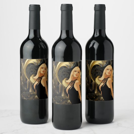 KRACHT VAN SCHOONHEID #3 WIJN ETIKET (Flessen)