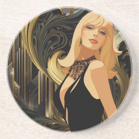 KRACHT VAN SCHOONHEID #3 ZANDSTEEN ONDERZETTER (Voorkant)