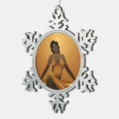 KRACHT VAN SCHOONHEID #4 TIN SNEEUWVLOK ORNAMENT (Rechts)