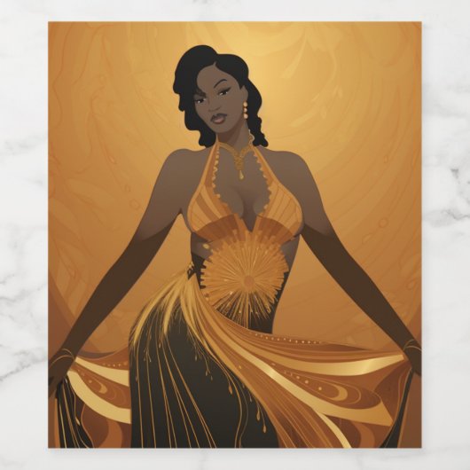 KRACHT VAN SCHOONHEID #4 WIJN ETIKET (Enkel label)