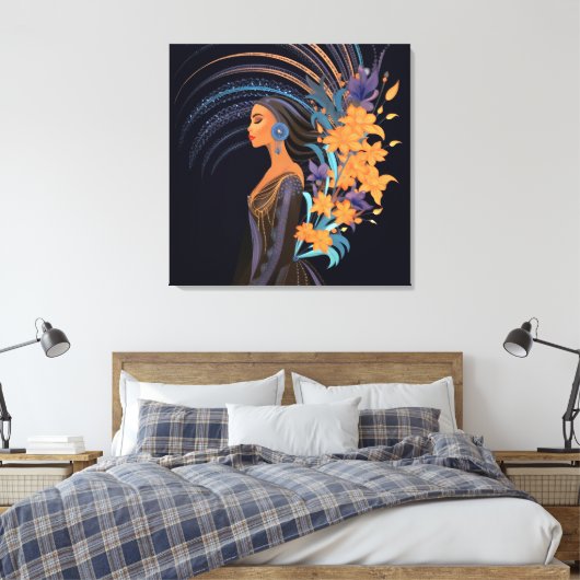 KRACHT VAN SCHOONHEID #5 CANVAS AFDRUK (Insitu (Slaapkamer))