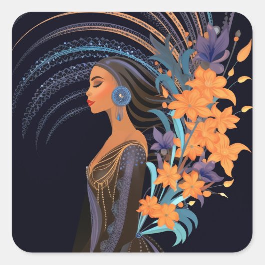 KRACHT VAN SCHOONHEID #5 VIERKANTE STICKER (Voorkant)