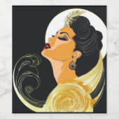 KRACHT VAN SCHOONHEID #6 WIJN ETIKET (Enkel label)