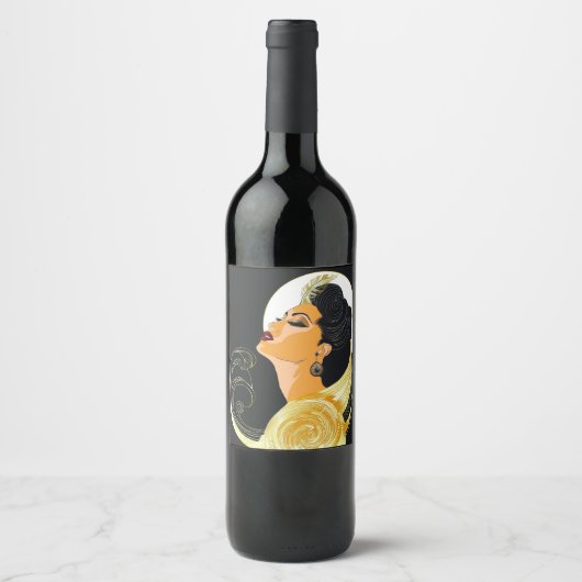 KRACHT VAN SCHOONHEID #6 WIJN ETIKET (Voorkant)