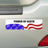 Kracht van sleuf bumpersticker (Op auto)