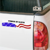Kracht van sleuf bumpersticker (Op Truck)