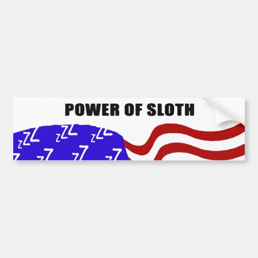 Kracht van sleuf bumpersticker (Voorkant)