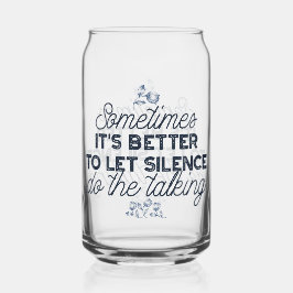 Kracht van Stilte - Inspirerend Quote Blikvorm Glas