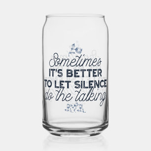 Kracht van Stilte - Inspirerend Quote Blikvorm Glas