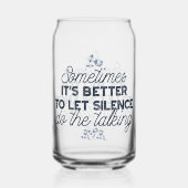 Kracht van Stilte - Inspirerend Quote Blikvorm Glas (Achterkant)