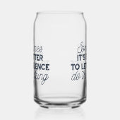 Kracht van Stilte - Inspirerend Quote Blikvorm Glas (Rechts)