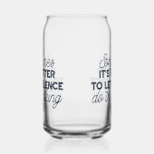 Kracht van Stilte - Inspirerend Quote Blikvorm Glas (Links)