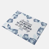 Kracht van Stilte - Inspirerend Quote Deurmat (Schuin)