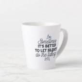 Kracht van Stilte - Inspirerend Quote Latte Mok (Rechterhoek)