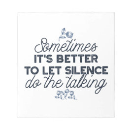 Kracht van Stilte - Inspirerend Quote Notitieblok