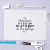 Kracht van Stilte - Inspirerend Quote Tissuepapier (Craft)