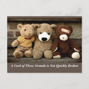Kracht van Vriendschap Prediker 4:12 Briefkaart
