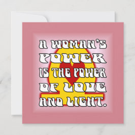 Kracht van vrouwen notitiekaartje