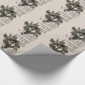 Kracht van Wolf is Pack Familie Quote Waterverf Cadeaupapier (Hoek)