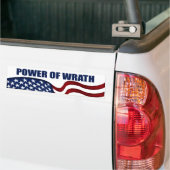 Kracht van Wrath American Flag Bumpersticker (Op Truck)
