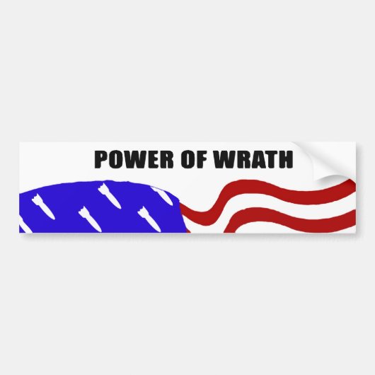 Kracht van Wrath Bumpersticker (Voorkant)