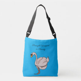 Kracht verpakt in schoonheid crossbody tas
