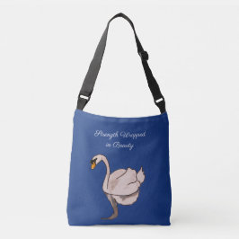 Kracht verpakt in schoonheid crossbody tas