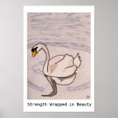 Kracht verpakt in schoonheid poster (Voorkant)