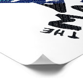 Kracht voor de bevolking (Retro-regenboogpleister) Poster (Hoek)