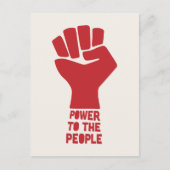 Kracht voor het volk briefkaart (Voorkant)