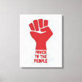 Kracht voor het volk canvas afdruk (Voorkant)