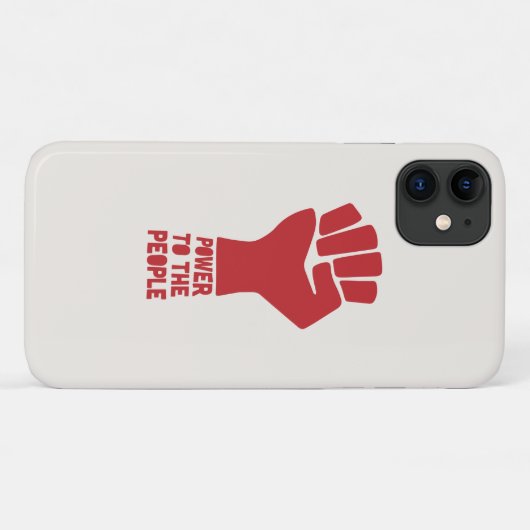 Kracht voor het volk Case-Mate iPhone case (Achterkant (horizontaal))