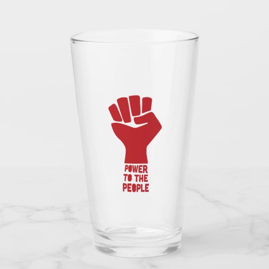 Kracht voor het volk glas (Voorkant)