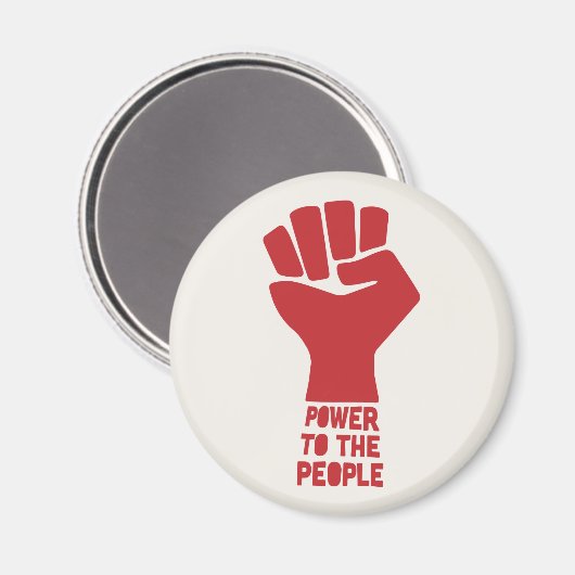 Kracht voor het volk magneet (Voorkant / Achterkant)