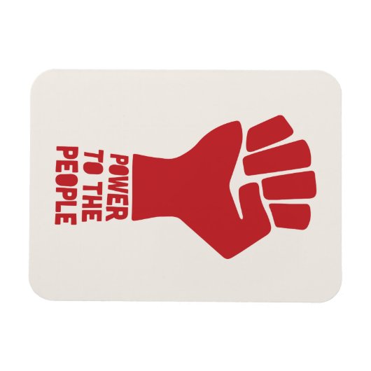 Kracht voor het volk magneet (Horizontaal)