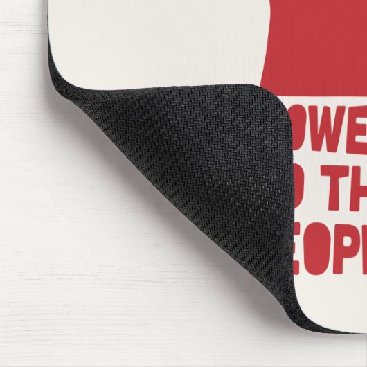 Kracht voor het volk muismat (Hoek)