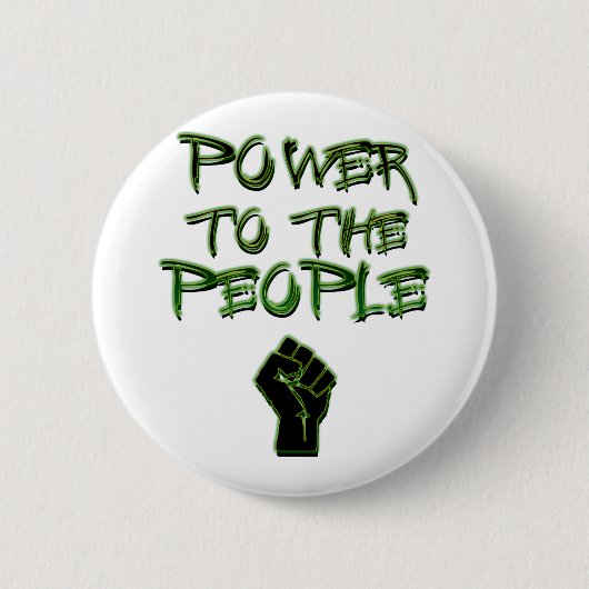 Kracht voor het volk! ronde button 5,7 cm (Voorkant)