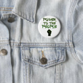 Kracht voor het volk! ronde button 5,7 cm (In situ)