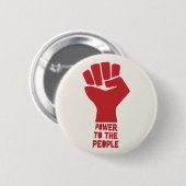 Kracht voor het volk ronde button 5,7 cm (Voorkant /achterkant)