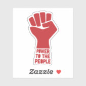 Kracht voor het volk sticker (Vel)