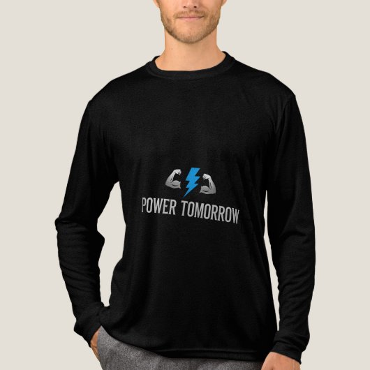 KRACHT VOOR MORGEN Tri-Blend SHIRT (Voorkant volledig)