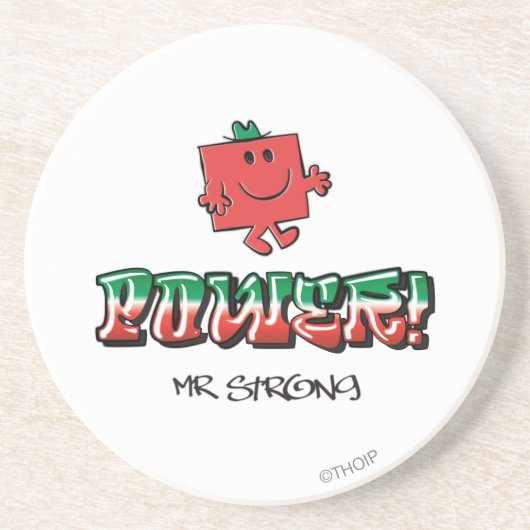 Kracht! Zandsteen Onderzetter (Voorkant)