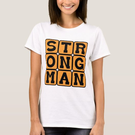 Krachtatleet, Bodybuilder T-shirt (Voorkant)