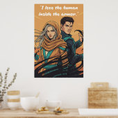 Krachteloze Boek Citaat Poster (Keuken)
