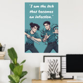 Krachteloze Quote Poster (Thuiskantoor)