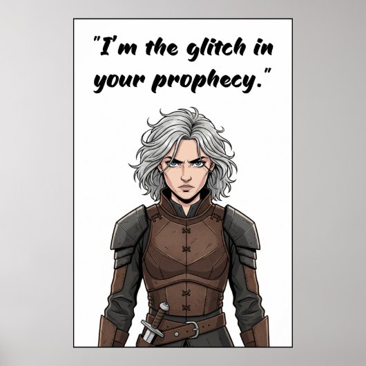Krachteloze Quote Poster (Voorkant)