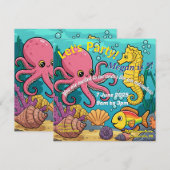 Krachtens de partij van de Zee Feestdagenkaart (Voorkant / Achterkant)