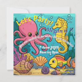 Krachtens de partij van de Zee Feestdagenkaart