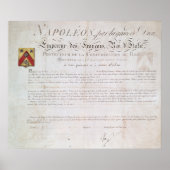 krachtens het eerste decreet gecreëerde geschikthe poster (Voorkant)