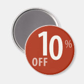 Krachtig 10% OFF SALE-teken - Magneten (Voorkant / Achterkant)